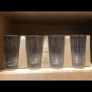 Rae Dunn drinking glasses